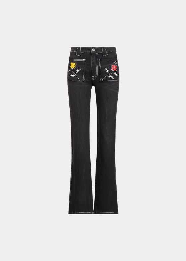 Polo Ralph Lauren Jenn Flare Jeans Dame Danmark (UPJNO7912)